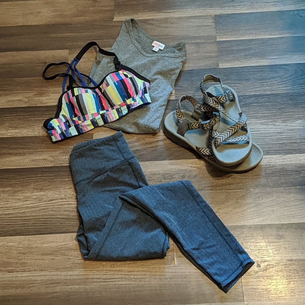 Athleta herringbone leggings Sz M